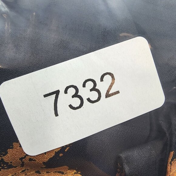 Womens Chaus Black & Gold Floral Midi Skirt Polyester Size 16 - Picture 9 of 9